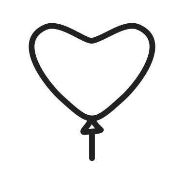 Balon, kutlama, dekorasyon ikonu imajı. Ayrıca sevgililer günü, gözlemler ve tatiller için de kullanılabilir. Mobil uygulamalar, web uygulamaları ve yazdırma ortamları için elverişli.