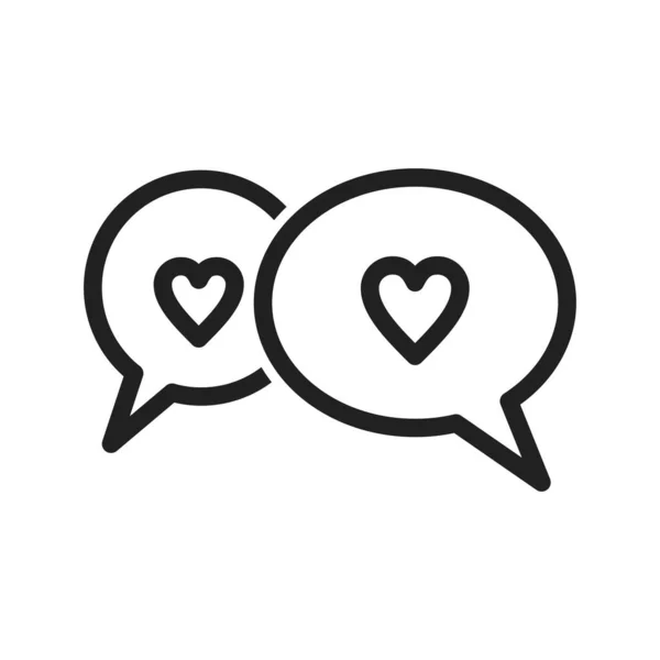 Chat Talk Communication Icon Image Can Also Used Valentine Observances — Stock Vector