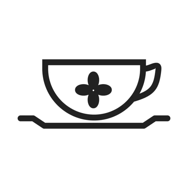 Chá Quente Bebida Ícone Imagem Também Pode Ser Usado Para — Vetor de Stock