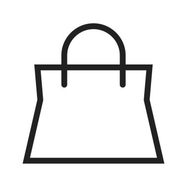 Alışveriş, çantalar, hediye ikonu vektör görüntüsü. Kara Cuma satışları ve indirimler için de kullanılabilir. Web uygulamalarında, mobil uygulamalarda ve yazdırma ortamlarında kullanılabilir.