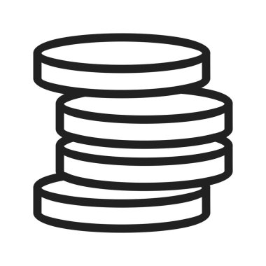 Bozuk paralar, para, para birimi simgesi vektör görüntüsü. Kara Cuma satışları ve indirimler için de kullanılabilir. Web uygulamalarında, mobil uygulamalarda ve yazdırma ortamlarında kullanılabilir.