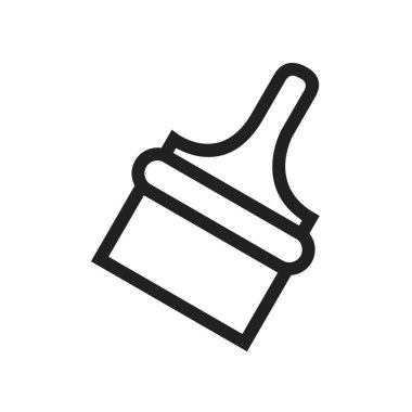 Fırça, boya, renk simgesi vektör görüntüsü. Kullanıcı arayüzü için de kullanılabilir. Mobil uygulamalar, web uygulamaları ve yazdırma ortamları için elverişli.