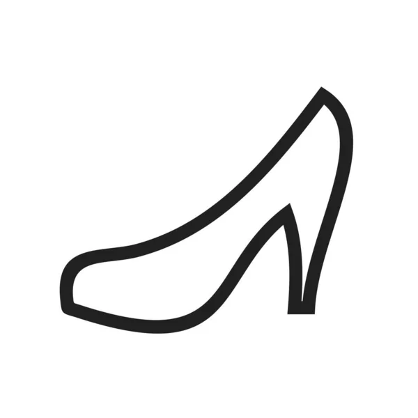 Tacones Zapatos Imagen Vector Icono Moda También Puede Utilizar Para — Vector de stock