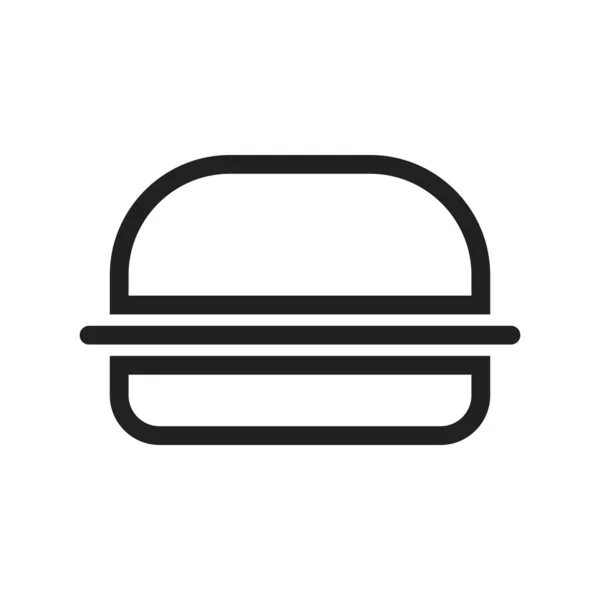 Burger Hamburger Sült Krumpli Ikon Vektor Kép Háztartási Tárgyakhoz Használható — Stock Vector
