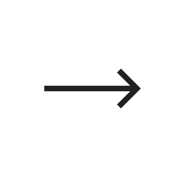 Šipka Vpravo Vektor Ikony Ukazovátka Lze Použít Pro Uživatelské Rozhraní — Stockový vektor
