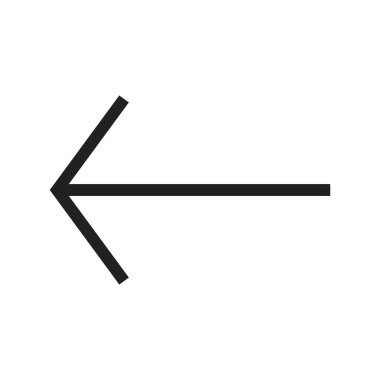 Ok, sol, işaret simgesi vektör görüntüsü. Oklar için de kullanılabilir. Mobil uygulamalar, web uygulamaları ve yazdırma ortamları için elverişli.