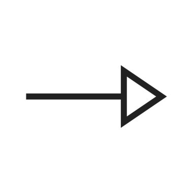 Ok, sağ, işaret simgesi vektör görüntüsü. Oklar için de kullanılabilir. Mobil uygulamalar, web uygulamaları ve yazdırma ortamları için elverişli.