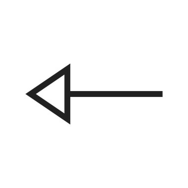 Ok, sol, işaret simgesi vektör görüntüsü. Oklar için de kullanılabilir. Mobil uygulamalar, web uygulamaları ve yazdırma ortamları için elverişli.