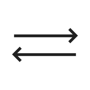 Eşzamanlama, oklar, ikon vektör görüntüsünü güncelleyin. Oklar için de kullanılabilir. Mobil uygulamalar, web uygulamaları ve yazdırma ortamları için elverişli.