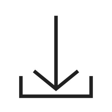 İndirme, ok, simge vektör görüntüsü. Oklar için de kullanılabilir. Mobil uygulamalar, web uygulamaları ve yazdırma ortamları için elverişli.