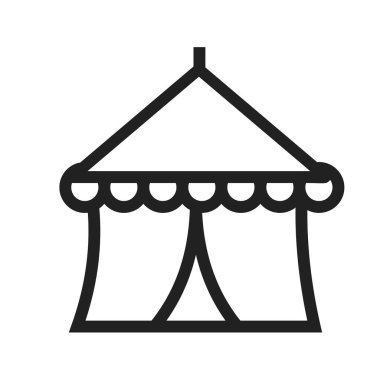 Adil, karnaval, sirk ikonu vektör görüntüsü. İnşaat ve dönüm noktaları için de kullanılabilir. Mobil uygulamalar, web uygulamaları ve yazdırma ortamları için elverişli.