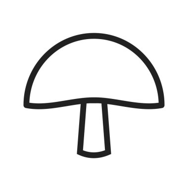 Mantar, istiridye, yiyecek ikonu vektör görüntüsü. Yiyecek ikonası için de kullanılabilir. Mobil uygulamalar, web uygulamaları ve yazdırma ortamları için elverişli.