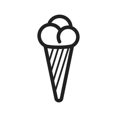 Koni, dondurma, canlandırma ikonu vektör görüntüsü. Parti için de kullanılabilir. Web uygulamalarında, mobil uygulamalarda ve yazdırma ortamlarında kullanılabilir
