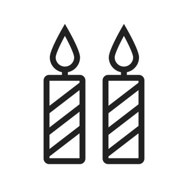 Mumlar, parti, yemek ikonu vektör görüntüsü. Parti için de kullanılabilir. Web uygulamaları, mobil uygulamalar ve yazdırma ortamları için elverişli.