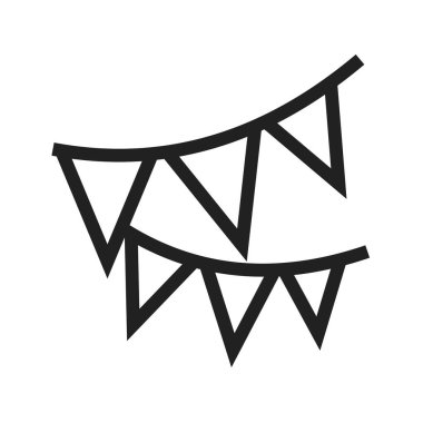 Parti, dekorasyon, düğün ikonu imajı. Parti için de kullanılabilir. Web uygulamalarında, mobil uygulamalarda ve yazdırma ortamlarında kullanılabilir