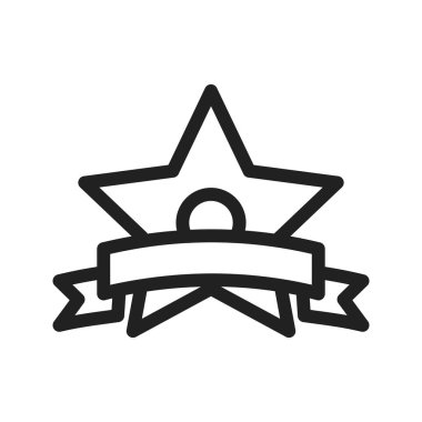 Rozet, kazananlar, oyuncu ikonu vektör görüntüsü. Spor ve spor için de kullanılabilir. Web uygulamaları, mobil uygulamalar ve yazdırma ortamları için elverişli.