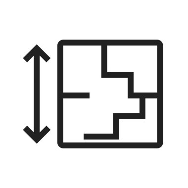 Mimarlık, çizim, şablon ikonu vektör görüntüsü. Konutlandırma için de kullanılabilir. Mobil uygulamalar, web uygulamaları ve yazdırma ortamları için elverişli.