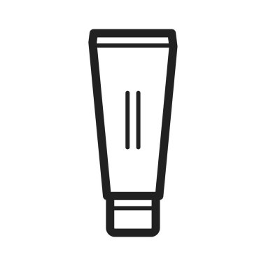 Krem, merhem, deri ikonu vektör görüntüsü. Makyaj ve aksesuarlar için de kullanılabilir. Web uygulamaları, mobil uygulamalar ve yazdırma ortamları için elverişli.