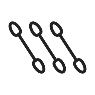 Makyaj, uygulama, sanatçı ikonu vektör görüntüsü. Makyaj ve aksesuarlar için de kullanılabilir. Web uygulamaları, mobil uygulamalar ve yazdırma ortamları için elverişli.