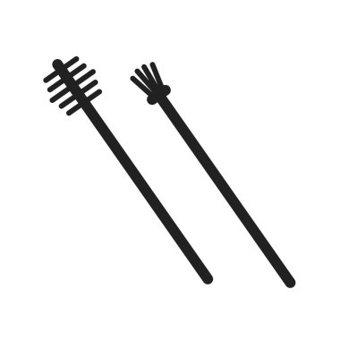 Kaş, fırça, yüz ikonu vektör görüntüsü. Makyaj ve aksesuarlar için de kullanılabilir. Web uygulamaları, mobil uygulamalar ve yazdırma ortamları için elverişli.