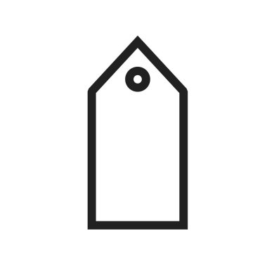 Etiket, satış, fiyat simgesi vektör resmi. İşletme yönetimi için de kullanılabilir. Web uygulamalarında, mobil uygulamalarda ve yazdırma ortamlarında kullanılabilir.