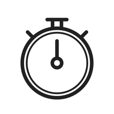 Zamanlayıcı, saat, zaman simgesi vektör görüntüsü. İşletme yönetimi için de kullanılabilir. Web uygulamalarında, mobil uygulamalarda ve yazdırma ortamlarında kullanılabilir.