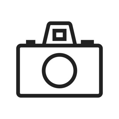 Kamera, lens, video ikon vektör görüntüsü. Maddi tasarım için de kullanılabilir. Web uygulamalarında, mobil uygulamalarda ve yazdırma ortamlarında kullanılabilir.