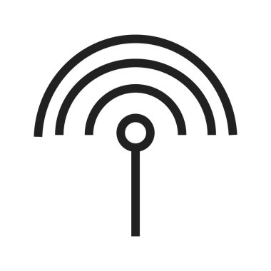 Anten, kablo, giriş simgesi vektör görüntüsü. Maddi tasarım için de kullanılabilir. Web uygulamalarında, mobil uygulamalarda ve yazdırma ortamlarında kullanılabilir