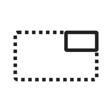 Web sitesi, seçilmemiş, sekme simgesi vektör resmi. Maddi tasarım için de kullanılabilir. Web uygulamaları, mobil uygulamalar ve yazdırma ortamları için elverişli.