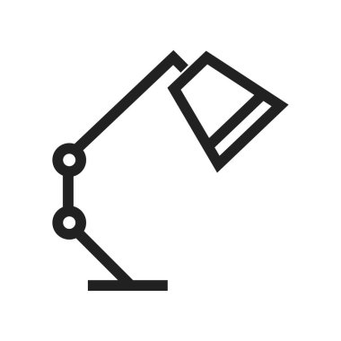 Masa, lamba, masa ikonu vektör görüntüsü. Ofis için de kullanılabilir. Web uygulamaları, mobil uygulamalar ve yazdırma ortamları için elverişli.