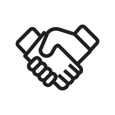 İş, tokalaşma, ikon vektör imajına güven. Ofis için de kullanılabilir. Web uygulamalarında, mobil uygulamalarda ve yazdırma ortamlarında kullanılabilir.