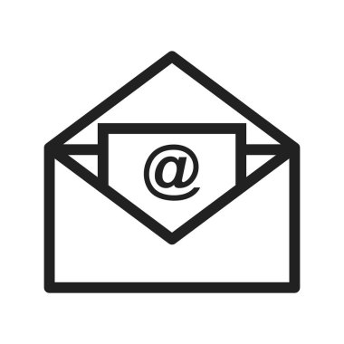 Posta, iletişim, gelen kutusu ikon vektör görüntüsü. Ofis için de kullanılabilir. Mobil uygulamalar, web uygulamaları ve yazdırma ortamları için elverişli. 