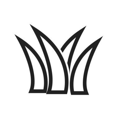 Çim, ot, bitki ikonu vektör görüntüsü. Ekoloji için de kullanılabilir. Mobil uygulamalar, web uygulamaları ve yazdırma ortamları için elverişli.