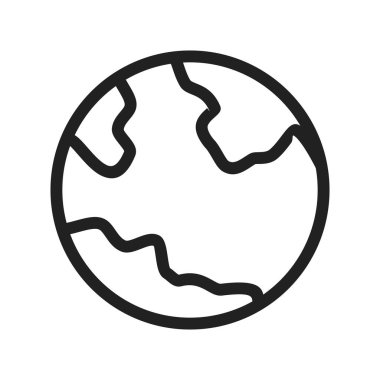 Küre, bilim, eğitim ikonu vektör görüntüsü. Ekoloji için de kullanılabilir. Web uygulamalarında, mobil uygulamalarda ve yazdırma ortamlarında kullanılabilir.