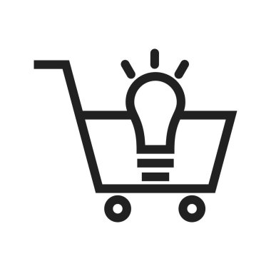 Web, ekommerce, çözüm ikon vektör görüntüsü. Seo ve geliştirme hizmetleri için de kullanılabilir. Web uygulamalarında, mobil uygulamalarda ve yazdırma ortamlarında kullanılabilir.