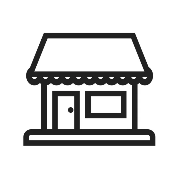Shop Center Building Icon Vector Image Can Also Used Building — стоковый вектор