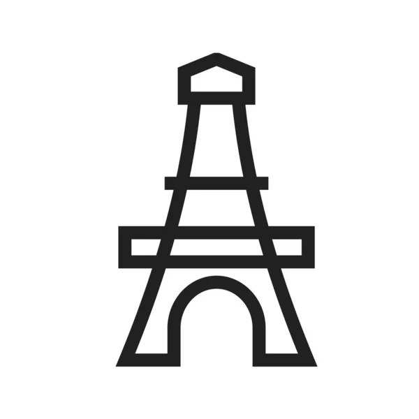 Tour Paris Icône Eiffel Image Vectorielle Peut Également Être Utilisé — Image vectorielle