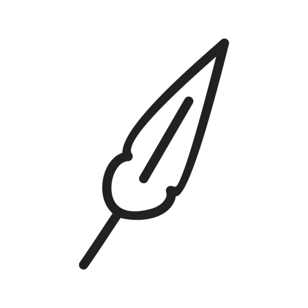 Feather Write Bird Icon Vector Image Can Juga Dapat Digunakan - Stok Vektor