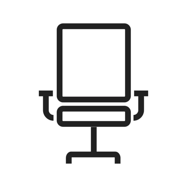 Krzesło Szkoła Ikona Fotela Obrazu Może Być Również Wykorzystywany Edukacji — Wektor stockowy