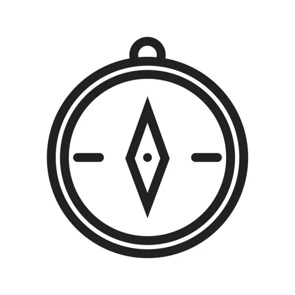 Kompass Objekt Geometrie Symbol Vektorbild Kann Auch Für Bildung Und — Stockvektor