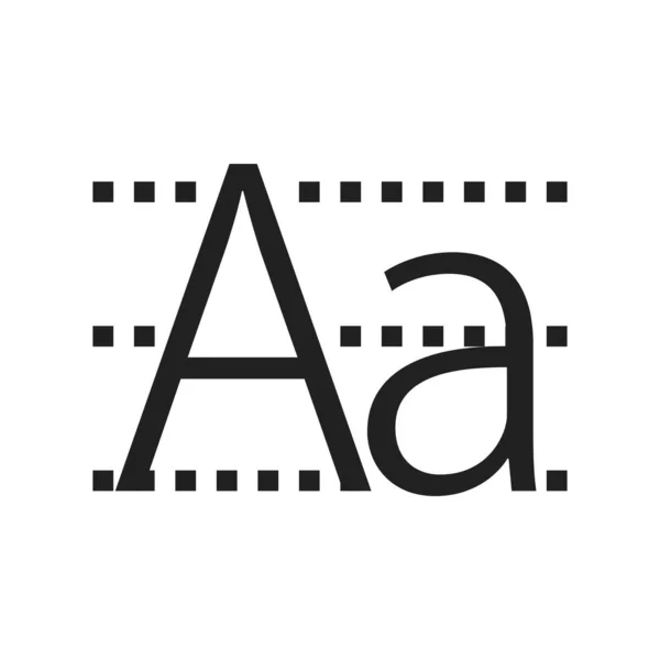 Alfabet Letters Set Icon Vector Image Kan Ook Worden Gebruikt — Stockvector