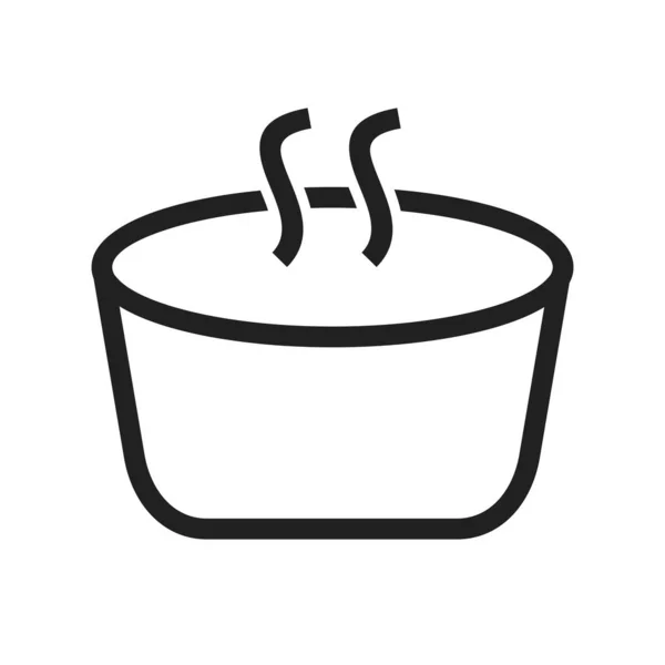 Suppe Kochen Food Icon Vektor Image Kann Auch Für Lebensmittel — Stockvektor