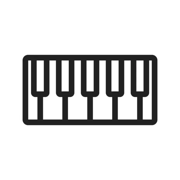 Piano Toetsen Muziek Icoon Vectorafbeelding Kan Ook Gebruikt Worden Voor — Stockvector