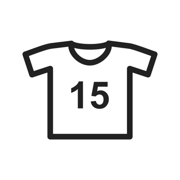 Shirt Sport Number Icon Vector Image Can Also Used Fitness — Stock Vector