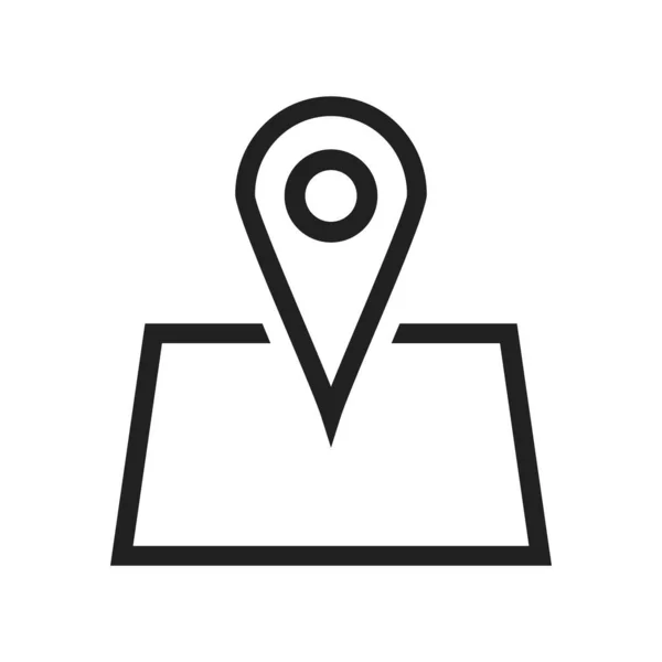 Localização Mapa Ícone Pino Imagem Vetor Também Pode Ser Usado — Vetor de Stock