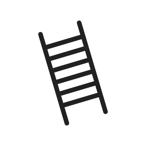 Merdiven Uzun Inşaat Ikonu Vektör Görüntüsü Konut Için Kullanılabilir Mobil — Stok Vektör
