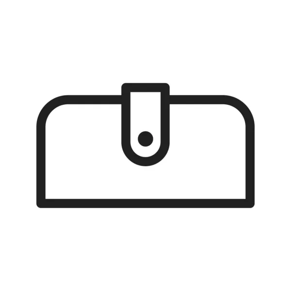 Handtas Portemonnee Mode Icoon Vector Afbeelding Kan Ook Gebruikt Worden — Stockvector