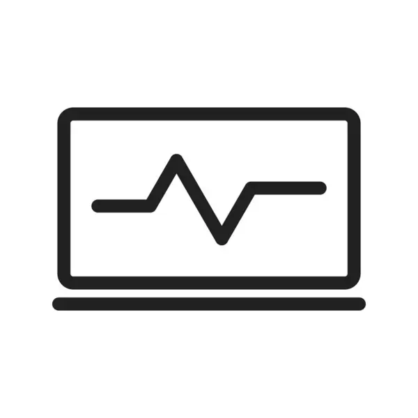 Estatísticas Gráfico Imagem Vetor Ícone Computador Também Pode Ser Usado —  Vetores de Stock