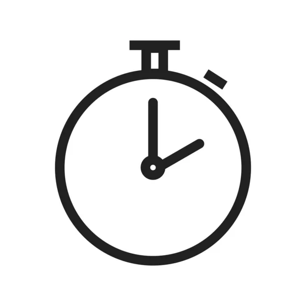 Saat Alarm Ikon Vektör Görüntüsünü Izle Maddi Tasarım Için Kullanılabilir — Stok Vektör
