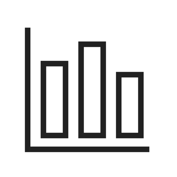 Estadísticas Gráfico Imagen Vectorial Icono Computadora También Puede Utilizar Para — Vector de stock